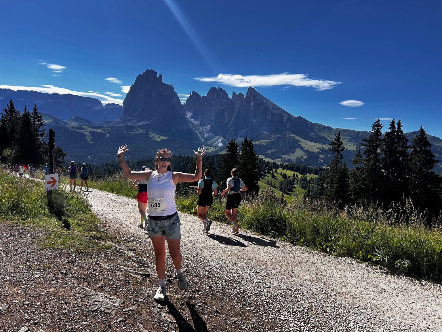 Alicia in the mountains