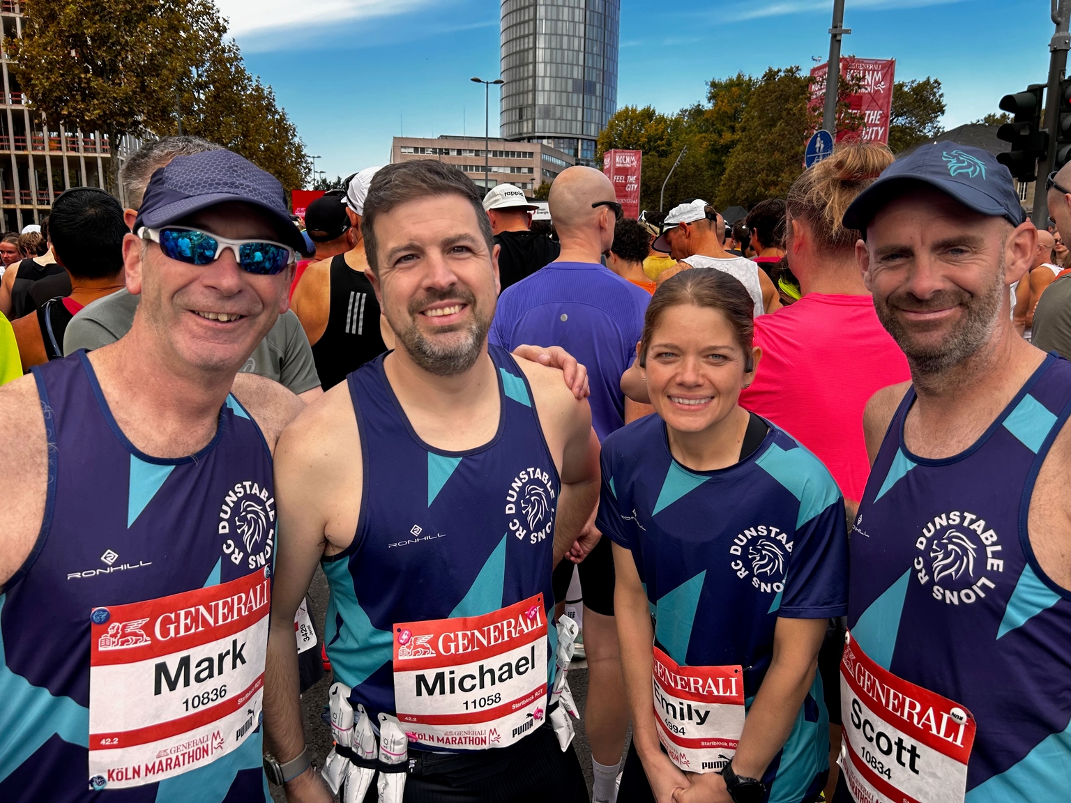 The runners from Dunstable