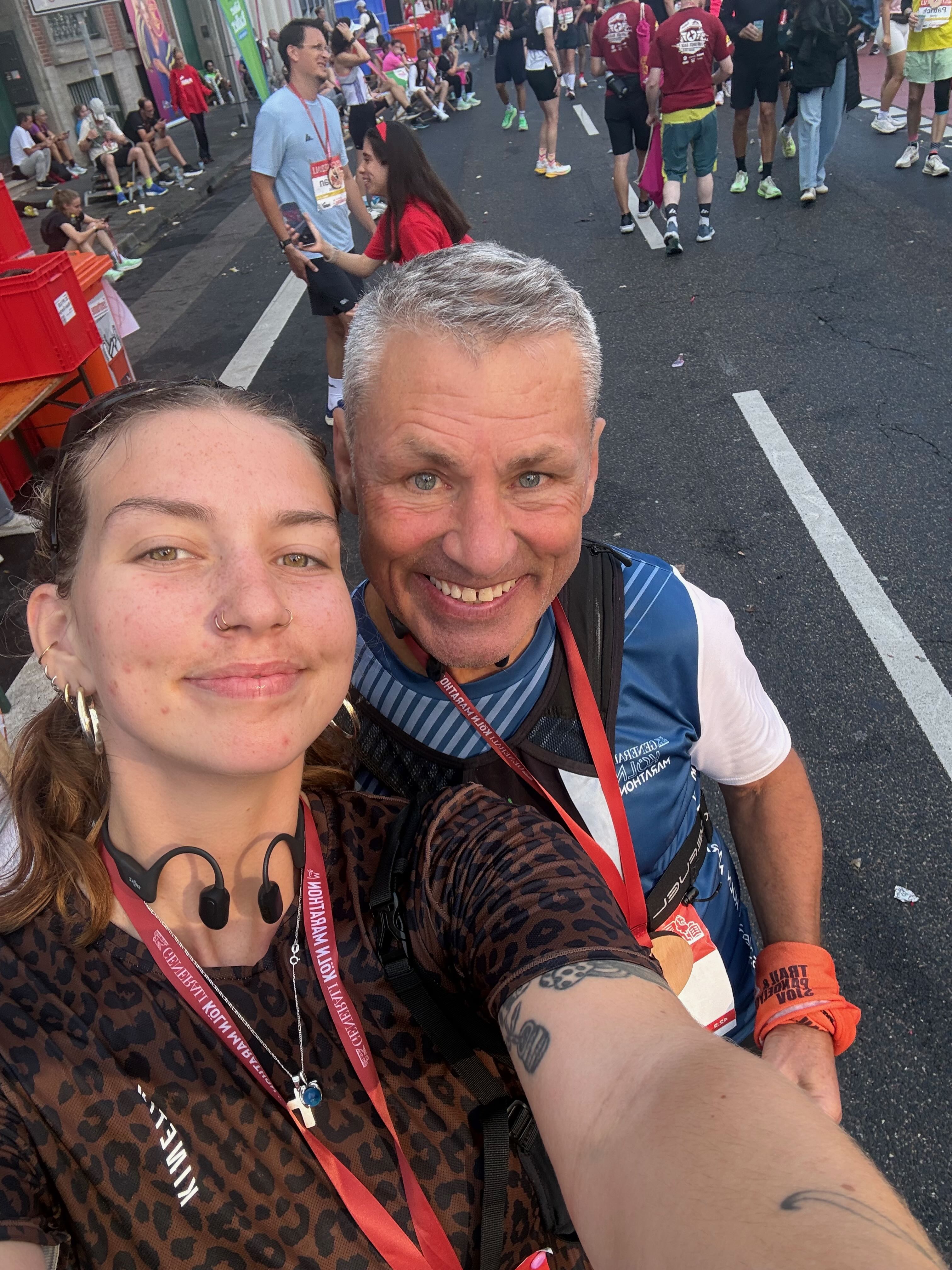 Alicia and Gary post marathon
