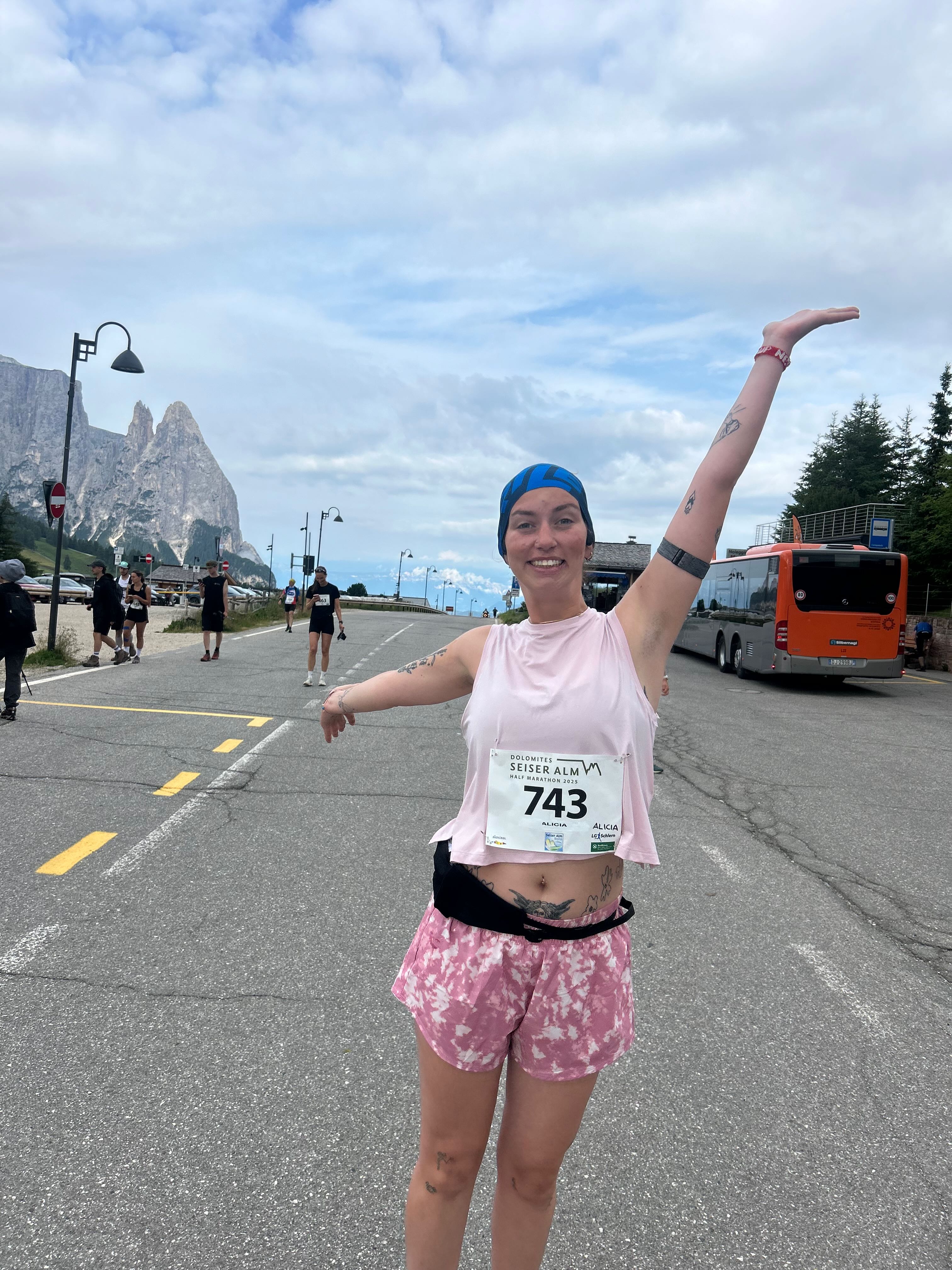 Alicia at the start